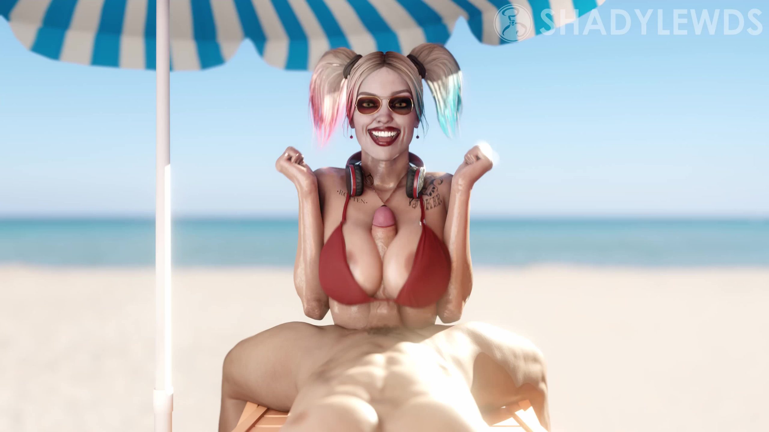 Batman DC Comics Character Harley Quinn Big Breasts Large Penis Boobjob thumbnail
