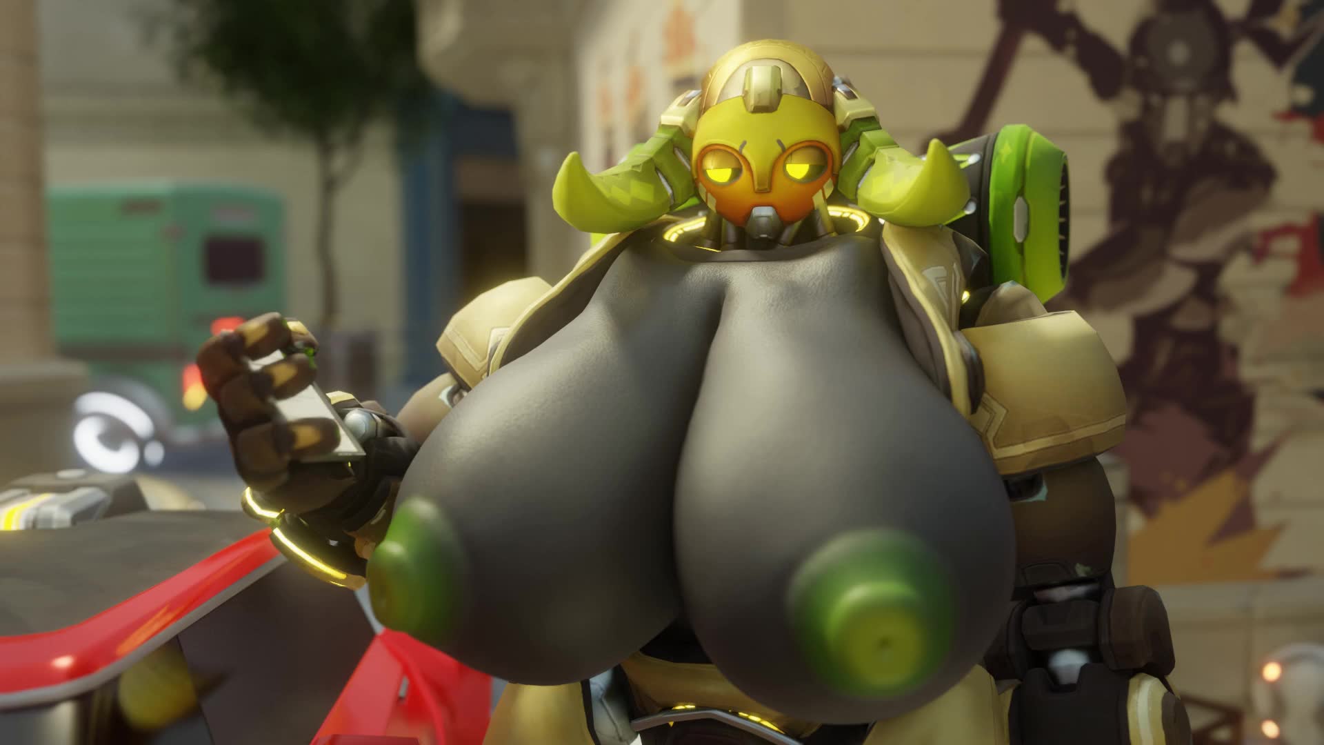 Overwatch Orisa Ejaculation Scene thumbnail