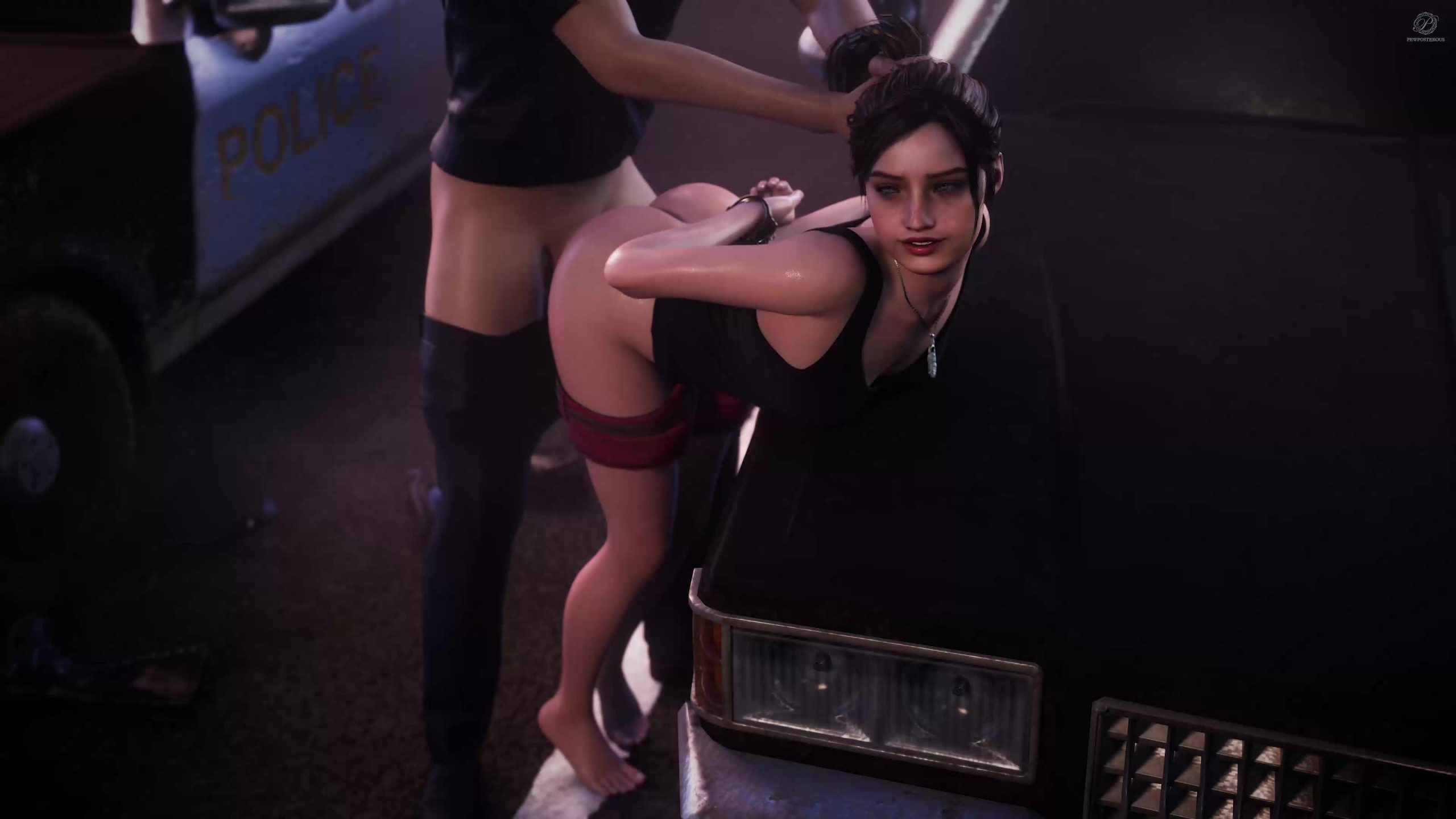 Claire Redfield from Resident Evil in doggy style. thumbnail