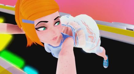 Gwen Tennyson From Ben 10 Bubble Ass Twerking In Ripped Clothing NSFW animation thumbnail