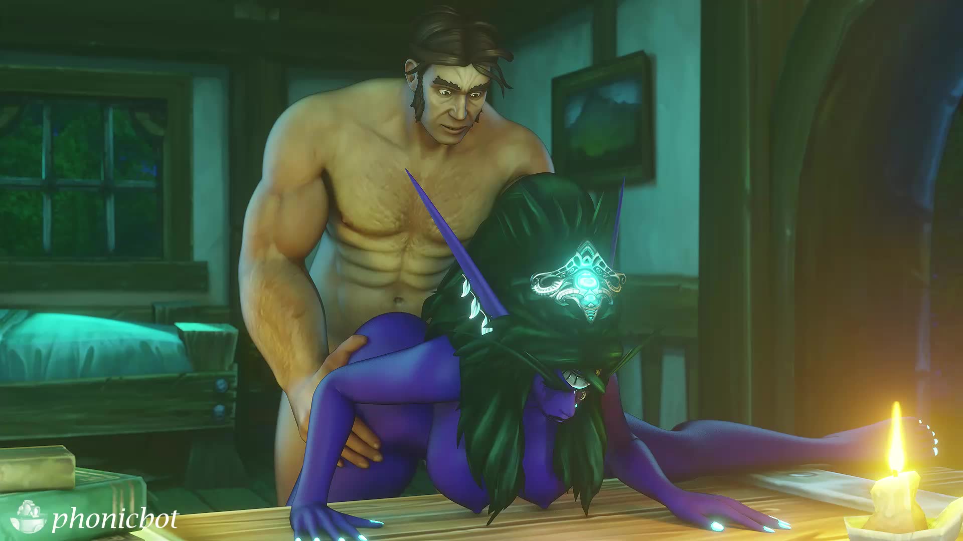 Human World Of Warcraft Human Penetrating Night Elf Tyrande Whisperwind thumbnail