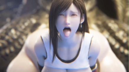 Tifa’s belly gets stretched by enormous monster cock. NSFW animation thumbnail