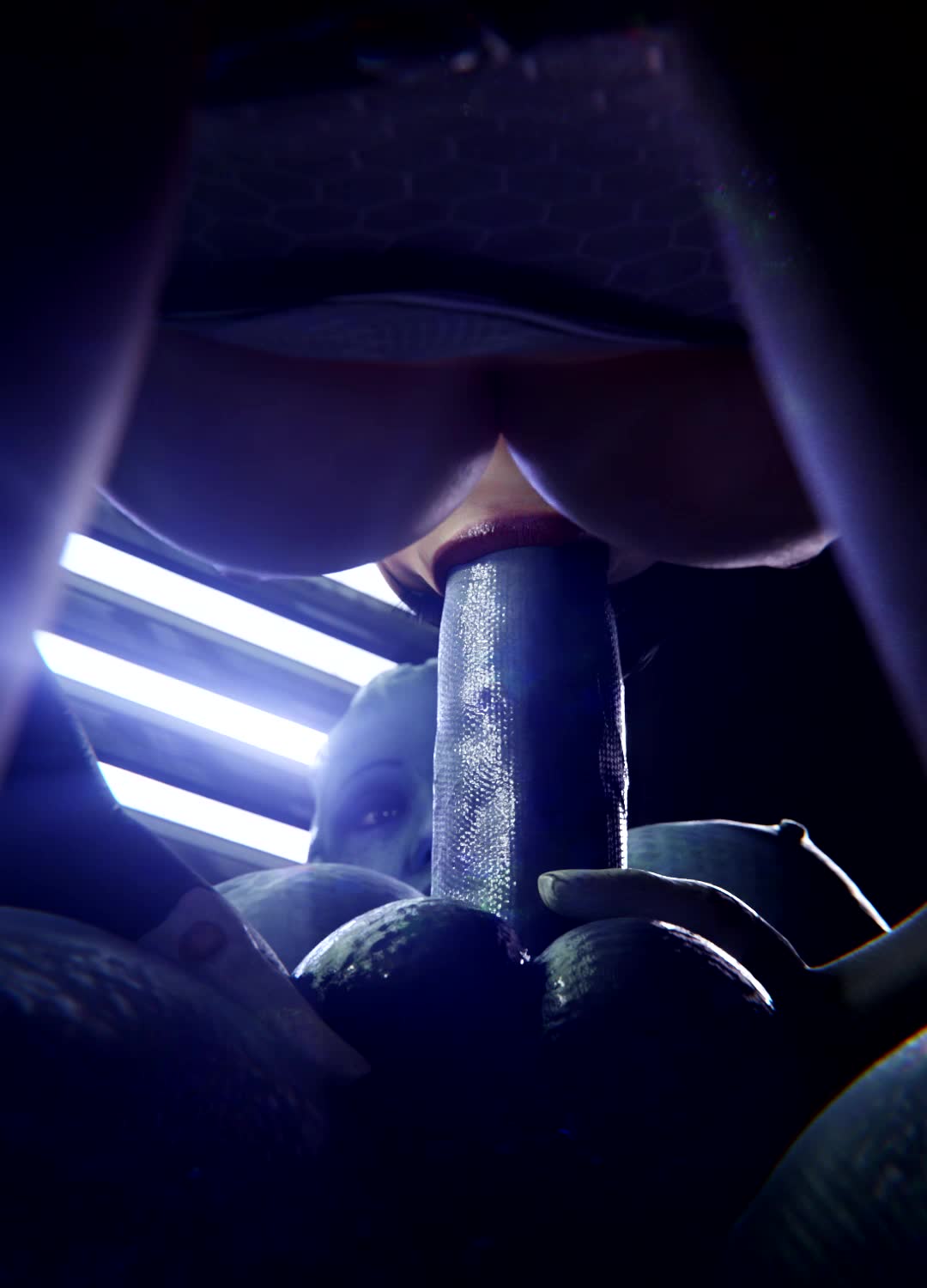 Miranda Lawson Gives Deepthroat Blowjob To Futanari Liara T’soni- Mass Effect NSFW animation thumbnail