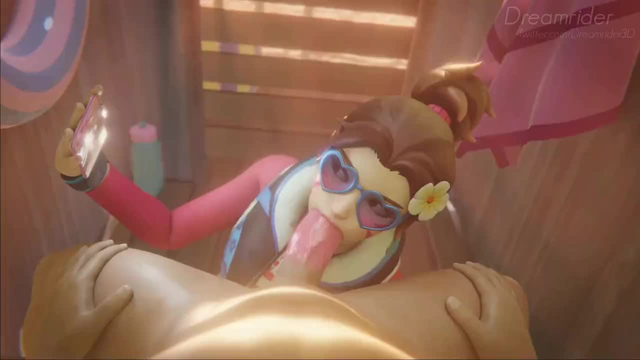 D.Va Gives Deepthroat Blowjob To Large Penis And Anal Sex – Overwatch NSFW animation thumbnail