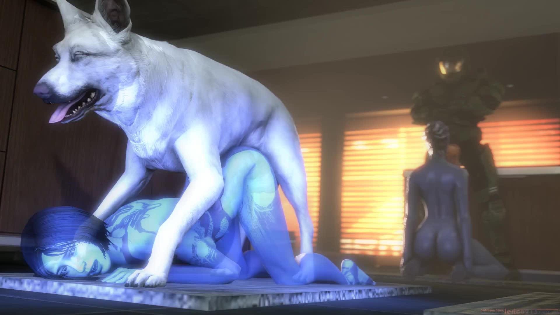 Cortana Gets Dog Dick In Doggy Style – Halo NSFW animation thumbnail