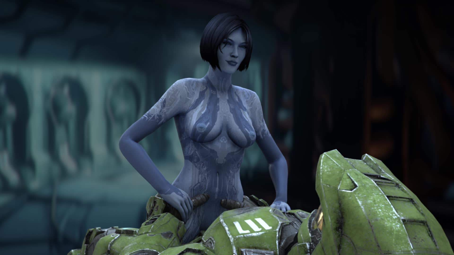Cortana Rides Big Dick In Cowgirl Position – Halo NSFW animation thumbnail