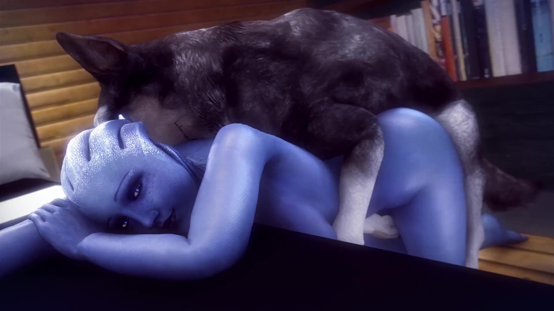 Liara T’soni Gets Dog Dick From Behind – Mass Effect NSFW animation thumbnail