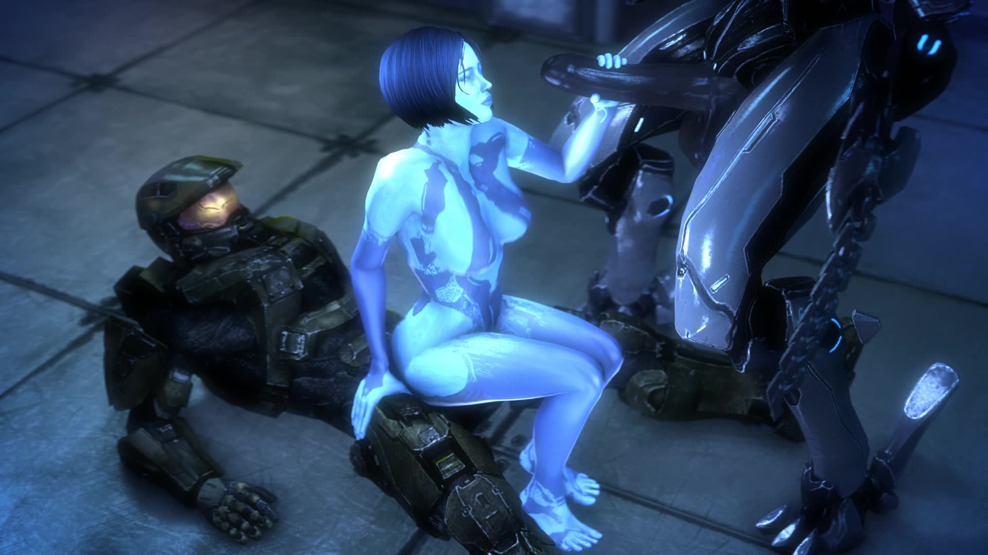 Cortana Gets Big Dick In Reverse Cowgirl Position And Gives Handjob Together – Halo NSFW animation thumbnail