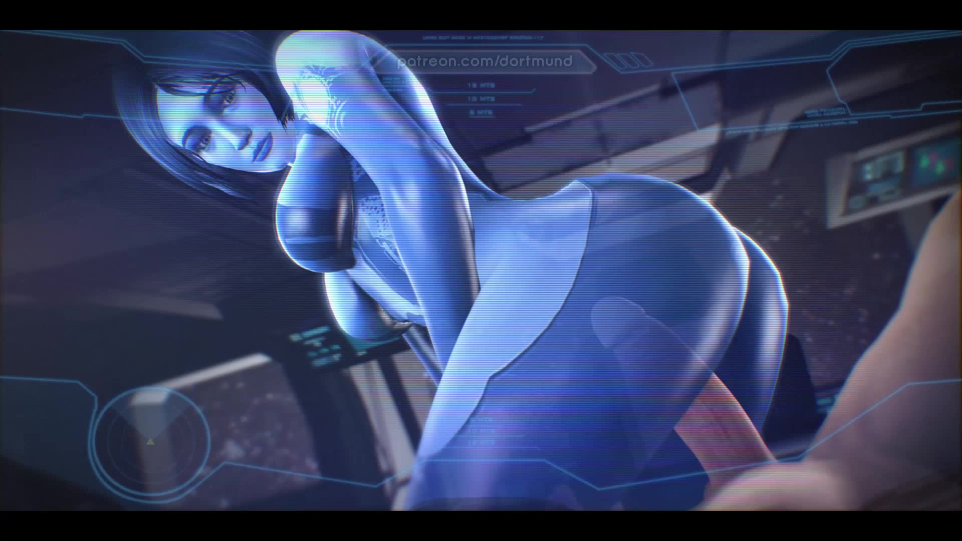 Cortana Rides Big Dick In Reverse Cowgirl Position – Halo NSFW animation thumbnail