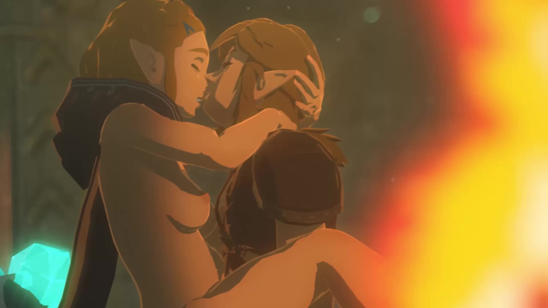 Princess Zelda Rides Big Cock In Cowgirl Position – The Legend Of Zelda NSFW animation thumbnail