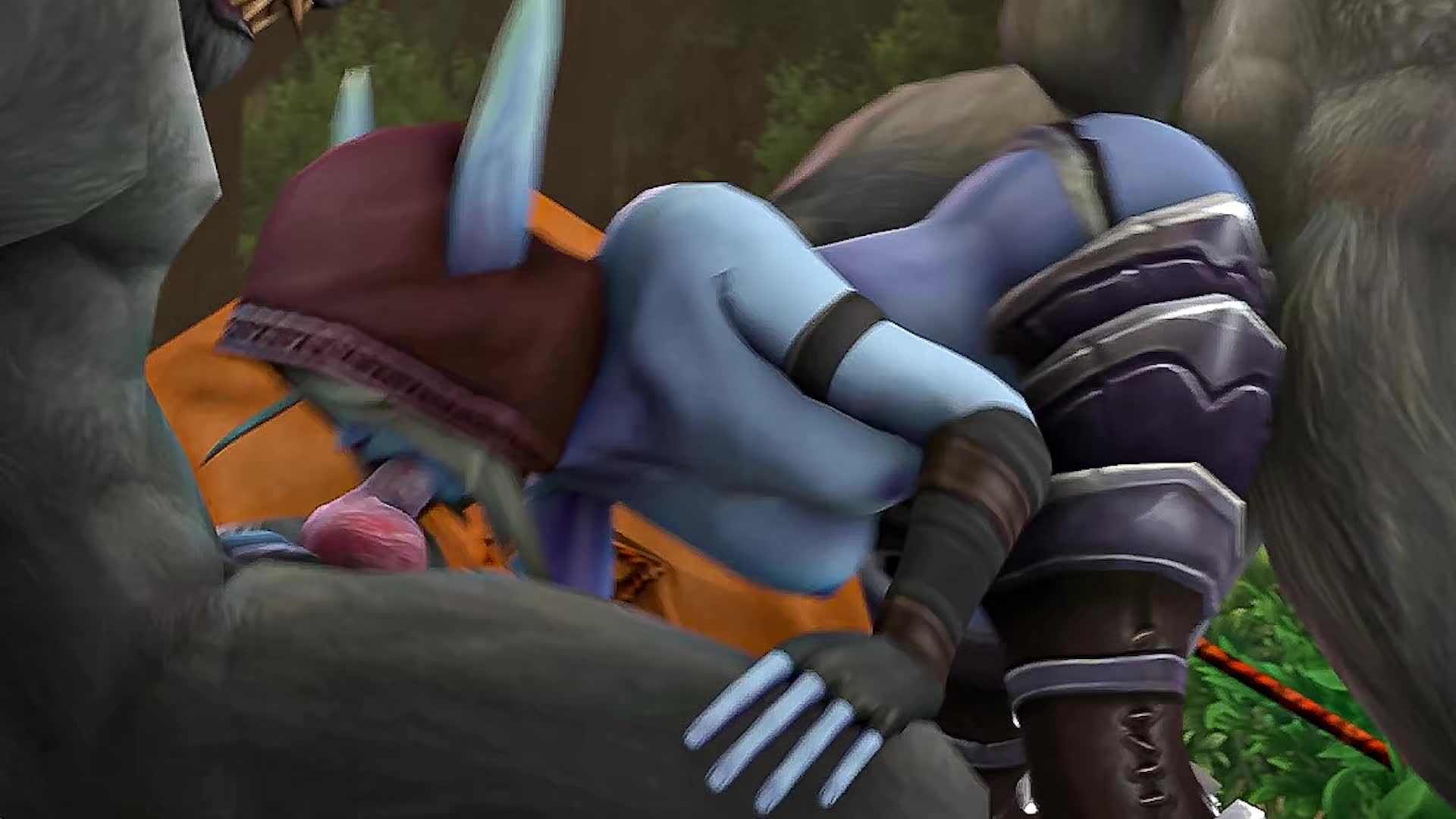 Sylvanas Windrunner Gives Deepthroat Blowjob And Gets Cock From Behind – World Of Warcraft NSFW animation thumbnail