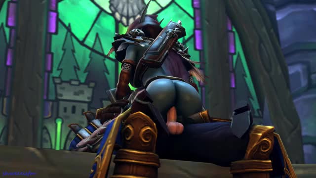 Sylvanas Windrunner Rides Big Cock In Cowgirl Position – World Of Warcraft NSFW animation thumbnail