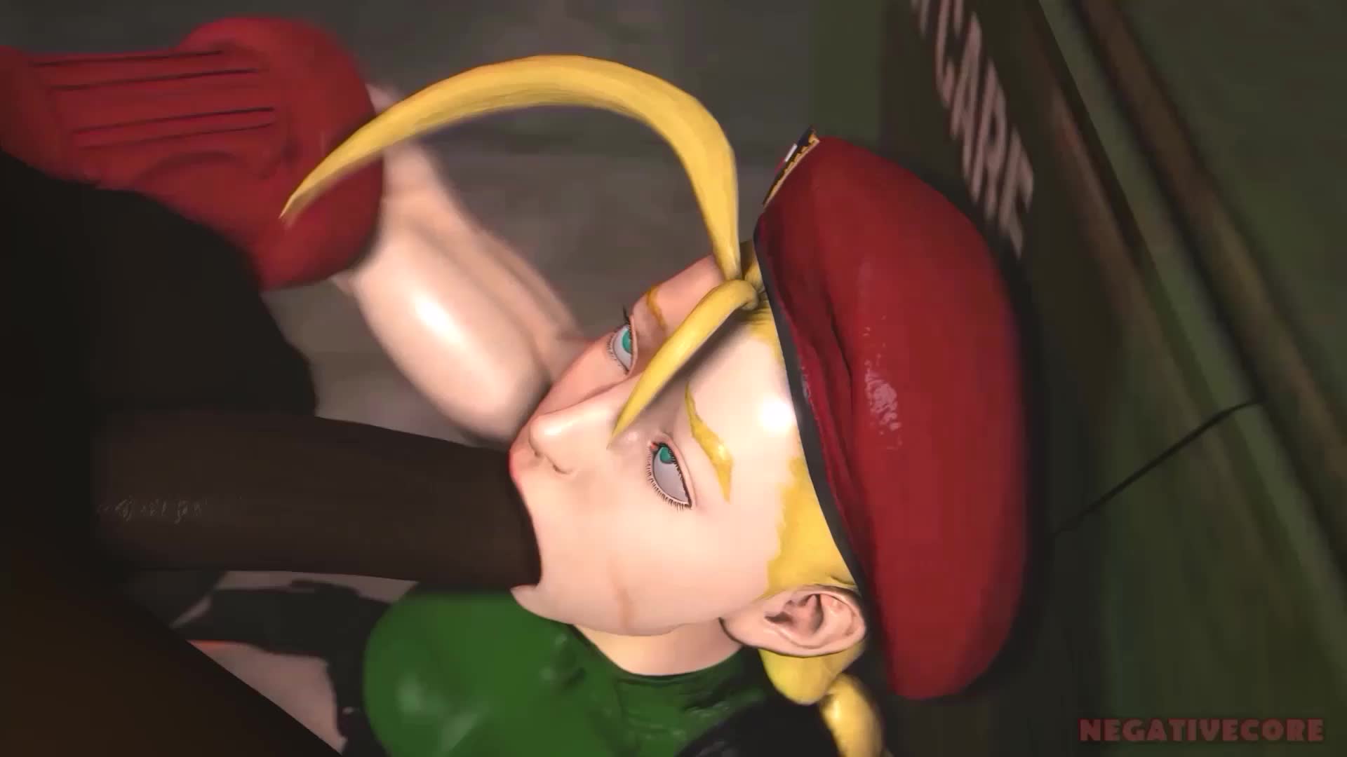 Cammy White Gives Deepthroat Blowjob To Huge Cock – Street Fighter NSFW animation thumbnail