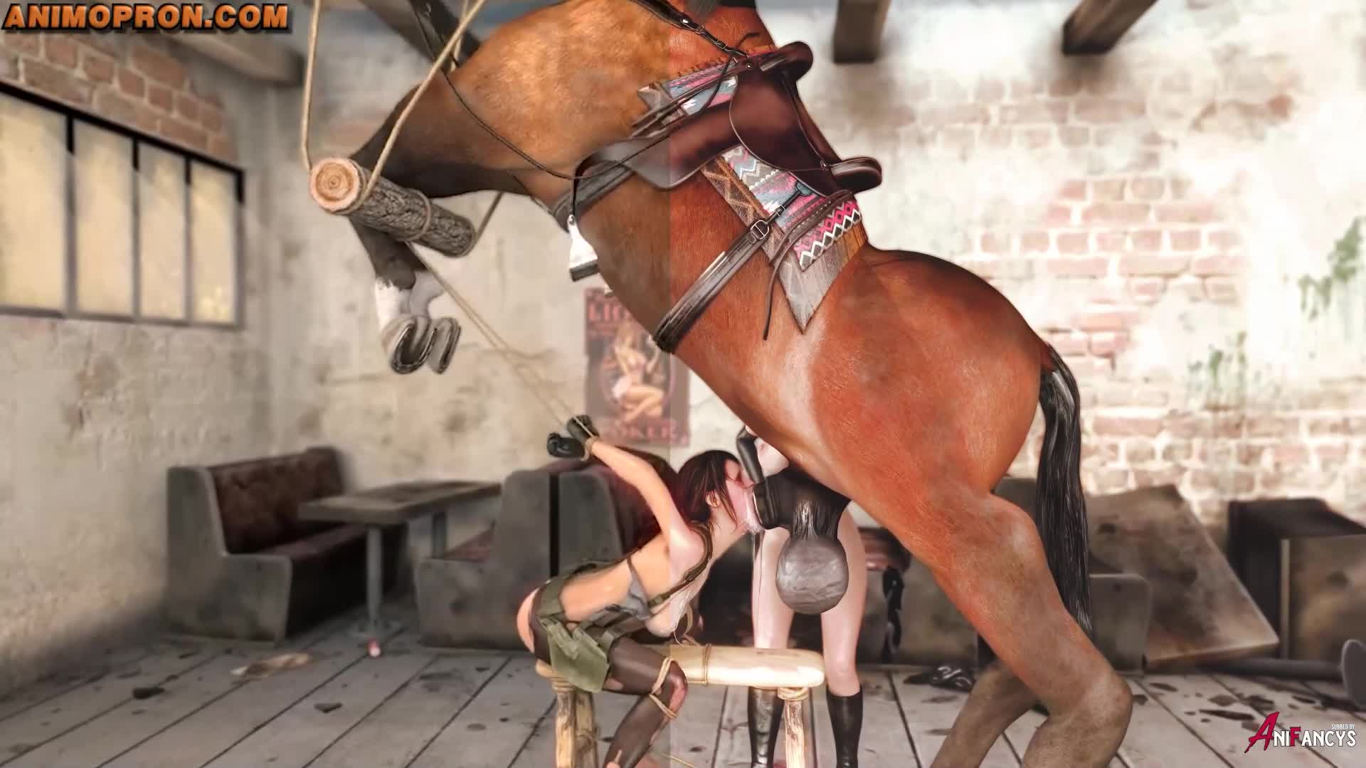 Quiet suck horse big cock – Gear Solid V NSFW animation thumbnail