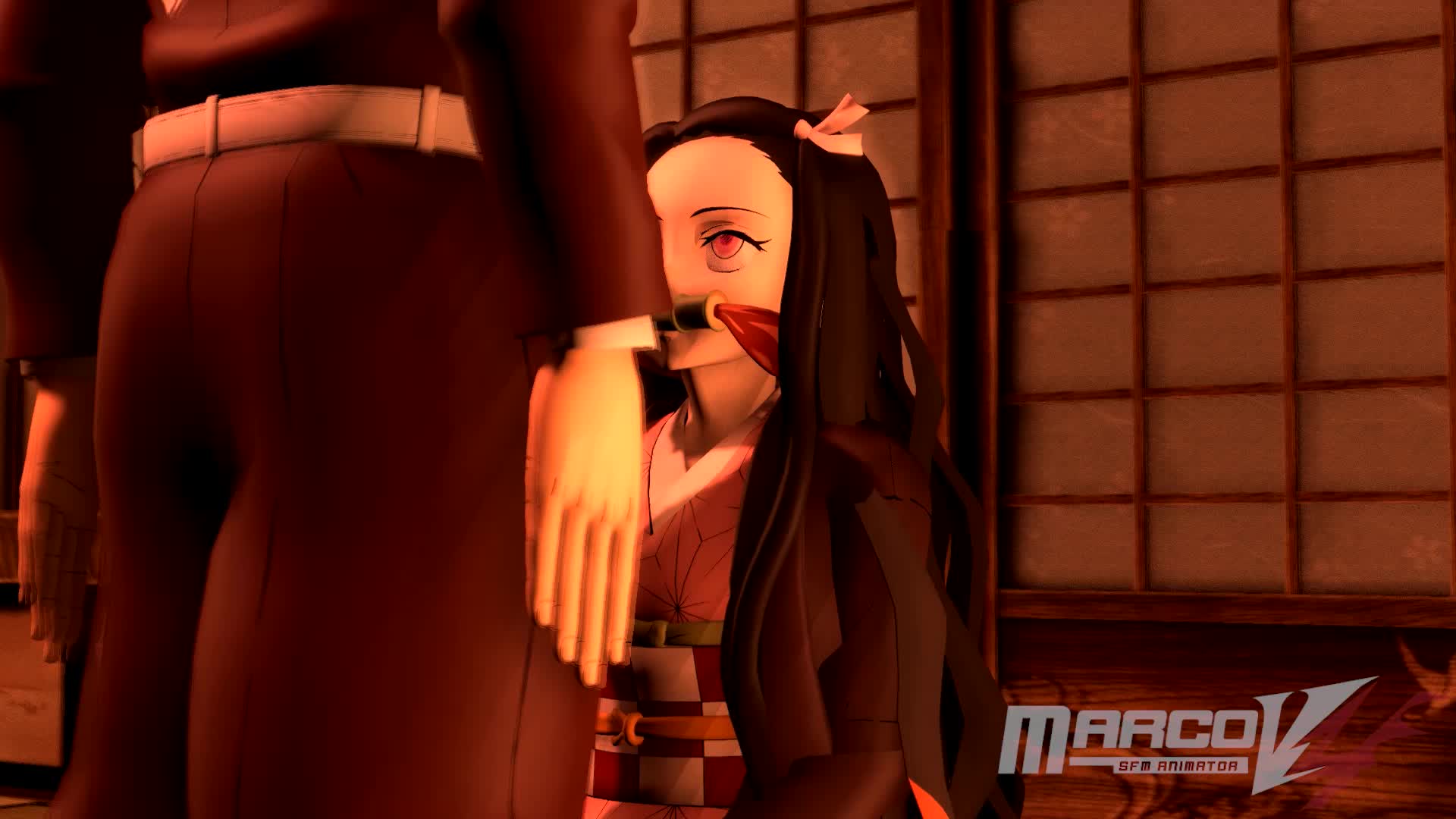 Tanjiro kissing her sister Nezuko – Demon Slayer NSFW animation thumbnail