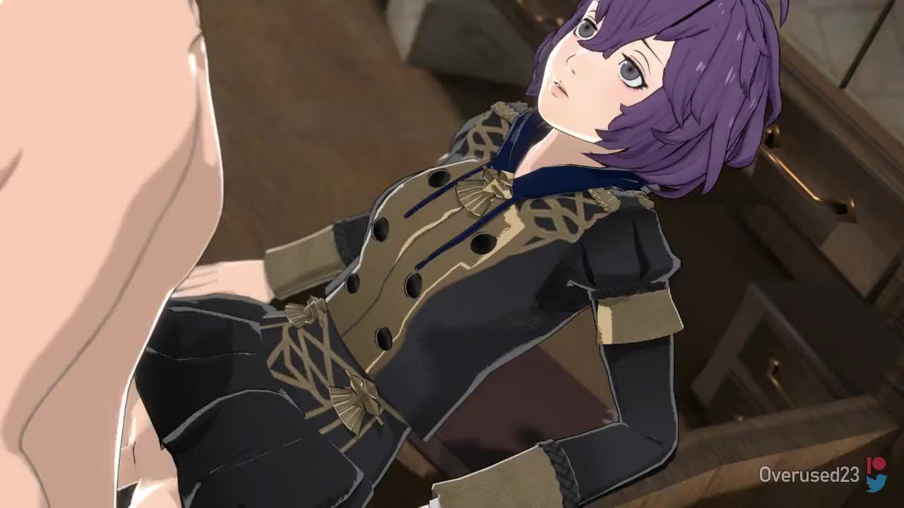 Byleth takes blowjob and fuck Bernadetta on the table – Fire Emblem NSFW animation thumbnail