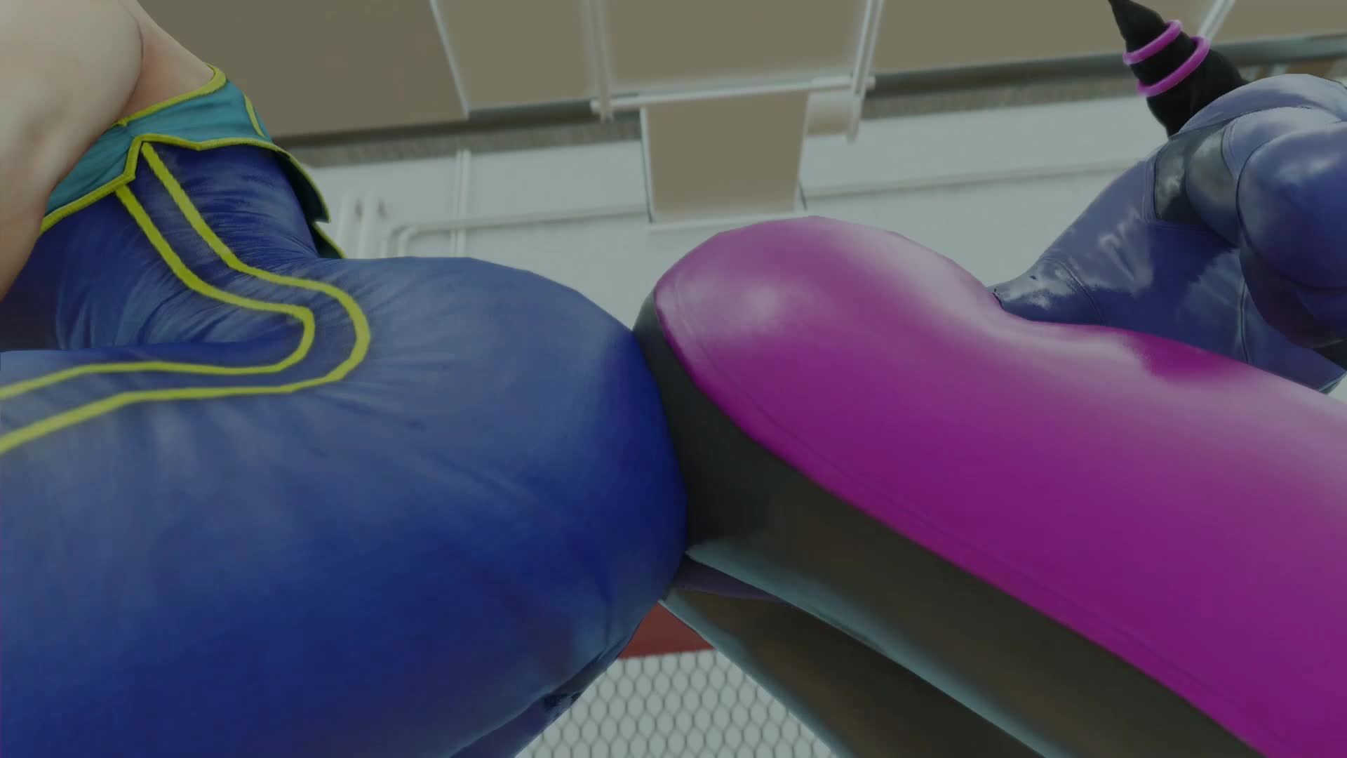 Chun-Li and Juri Han are rub their big asses – Street Fighter NSFW animation thumbnail
