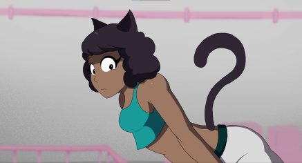 Cream inflated on Catgirl’s belly NSFW animation thumbnail