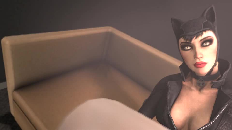 Black Cat sit on futansri Catwoman lap – DC Comics NSFW animation thumbnail