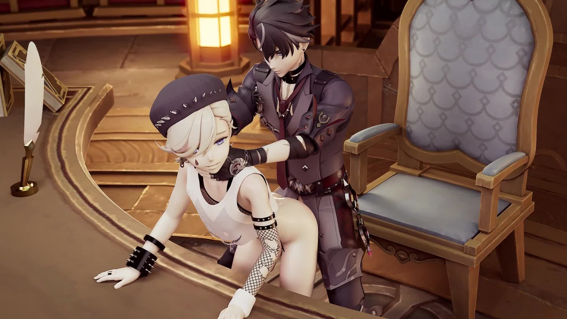 Lyney Fucked by Wriothesley – Genshin Impact NSFW animation thumbnail