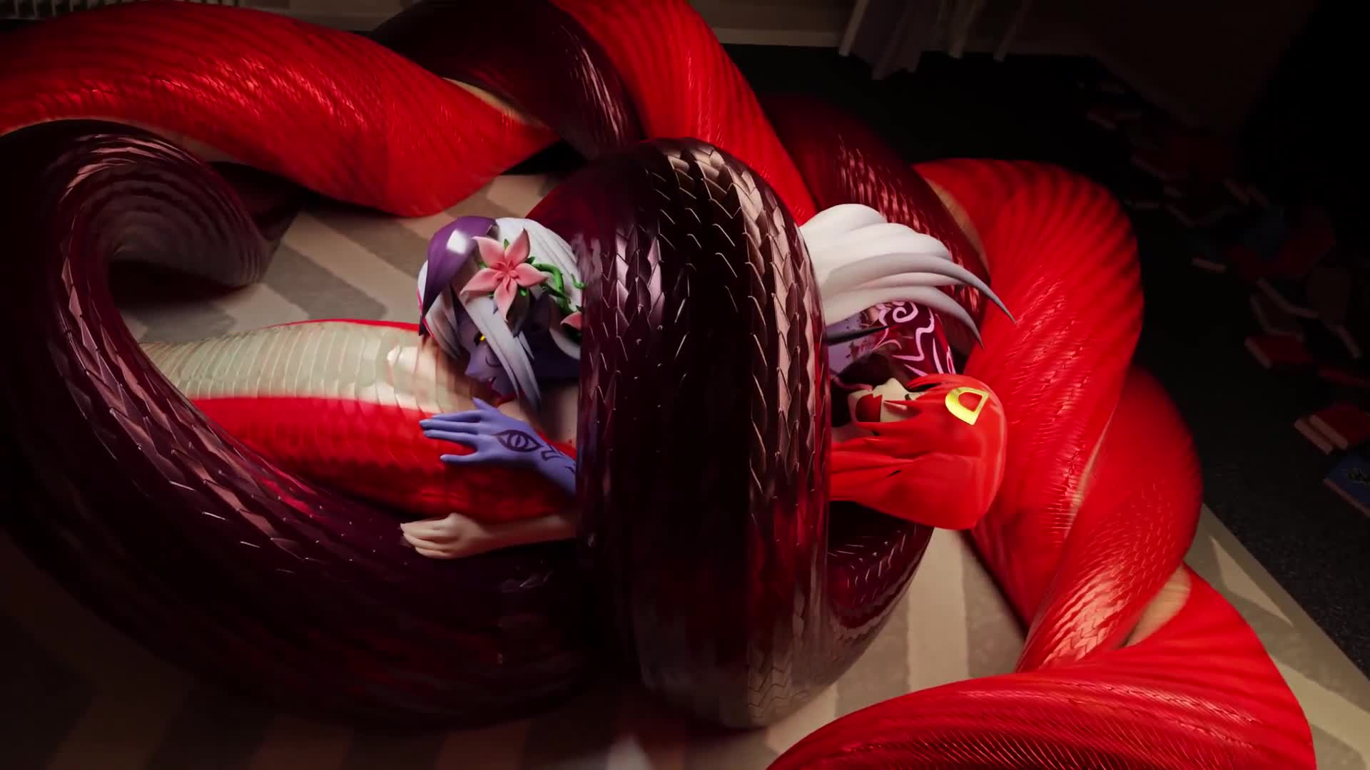 Miia Coils Alice in Lesbian Fight – Monster Musume NSFW animation thumbnail