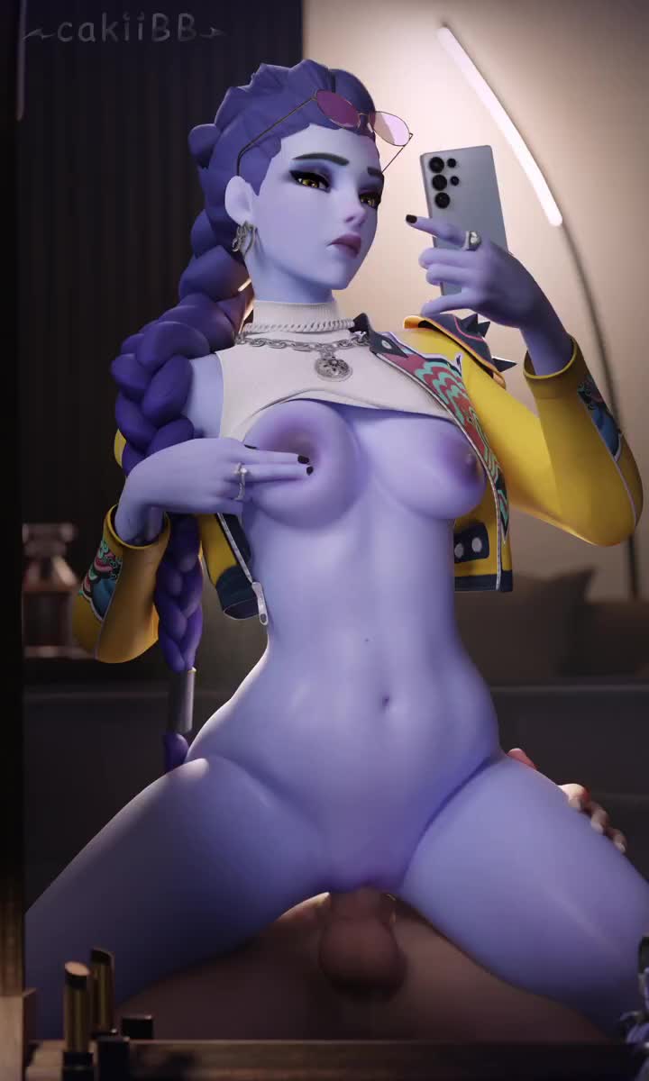 Widowmaker Rumi Cosplay Reverse Cowgirl – Overwatch NSFW animation thumbnail