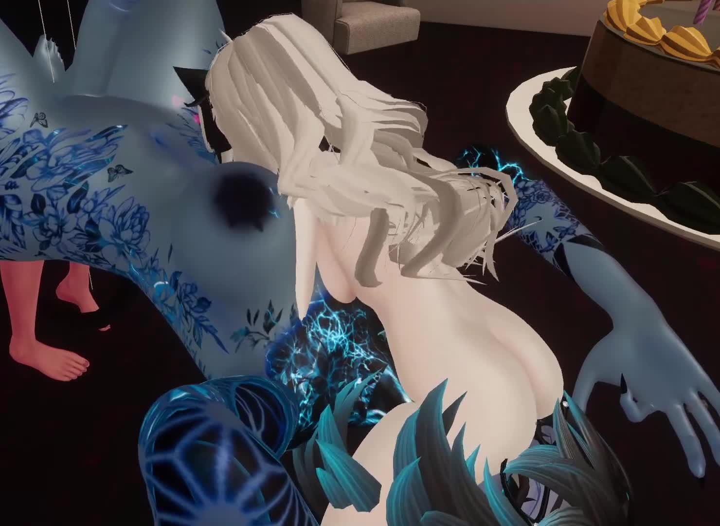 Yurde Futa Facefucks Blue Skin Girl – VRChat NSFW animation thumbnail