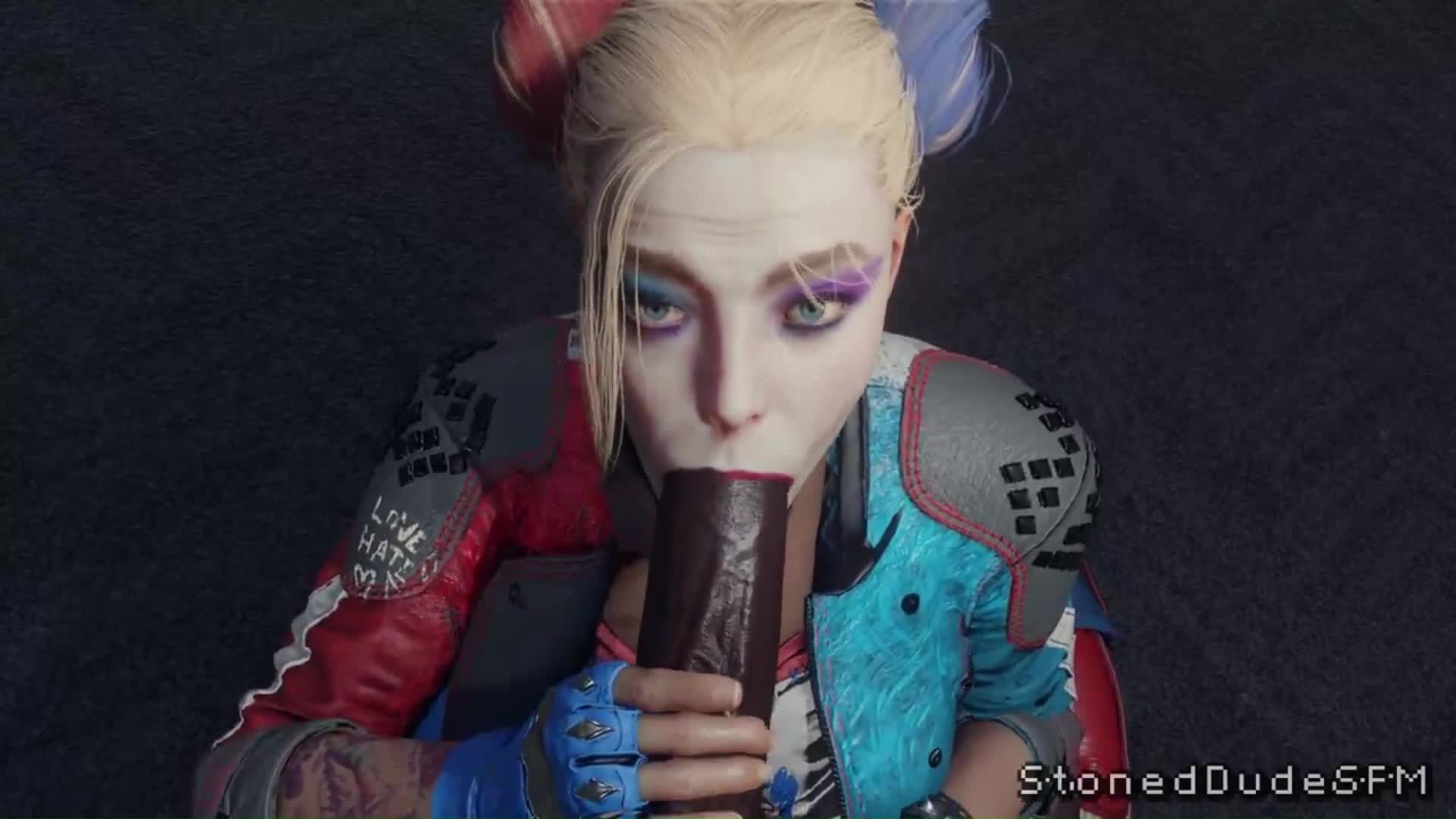 Harley Quinn’s Interracial Blowjob – Suicide Squad NSFW animation thumbnail