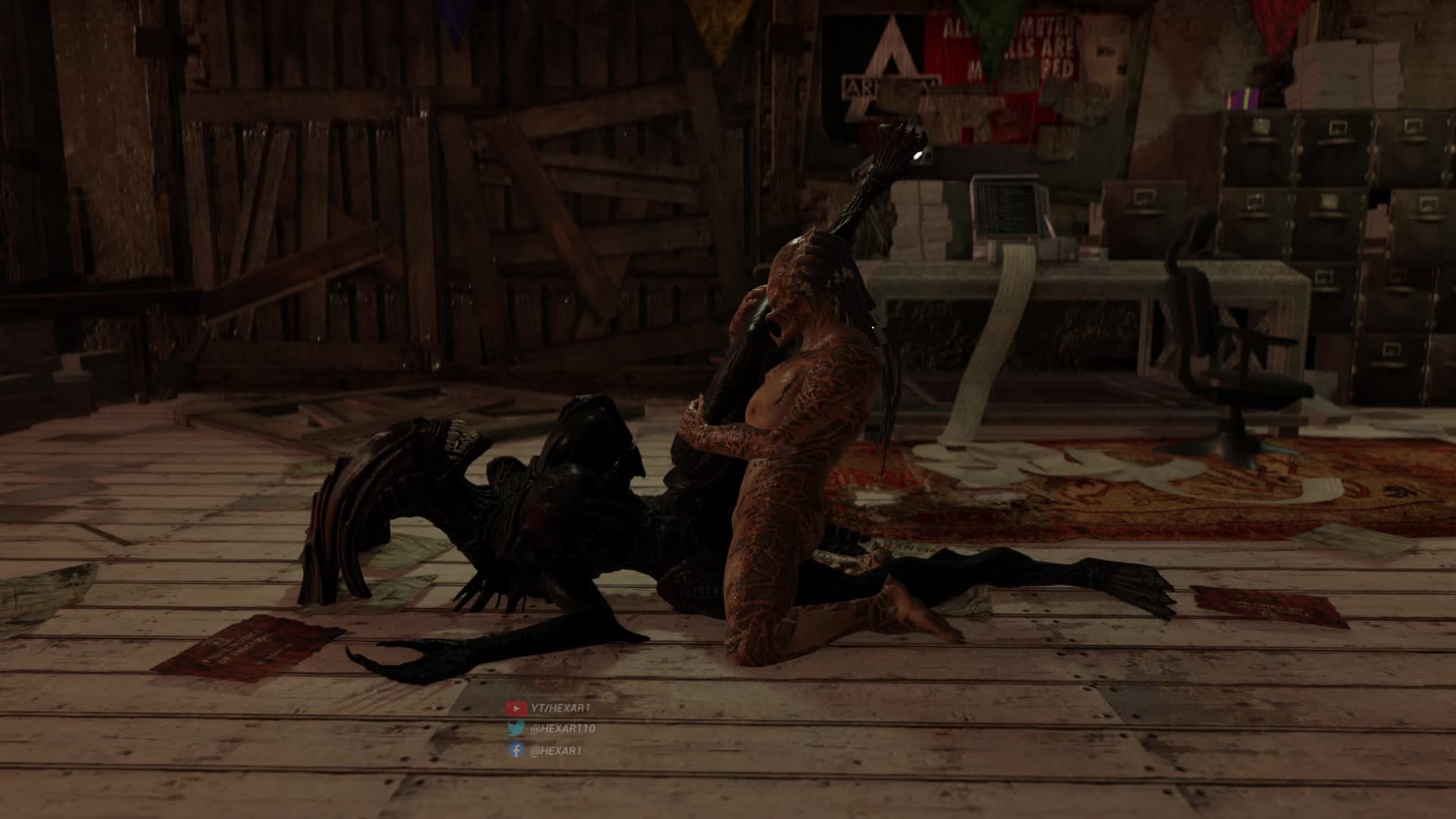 Xenomorph Queen Tribs Yautja – Predator NSFW animation thumbnail