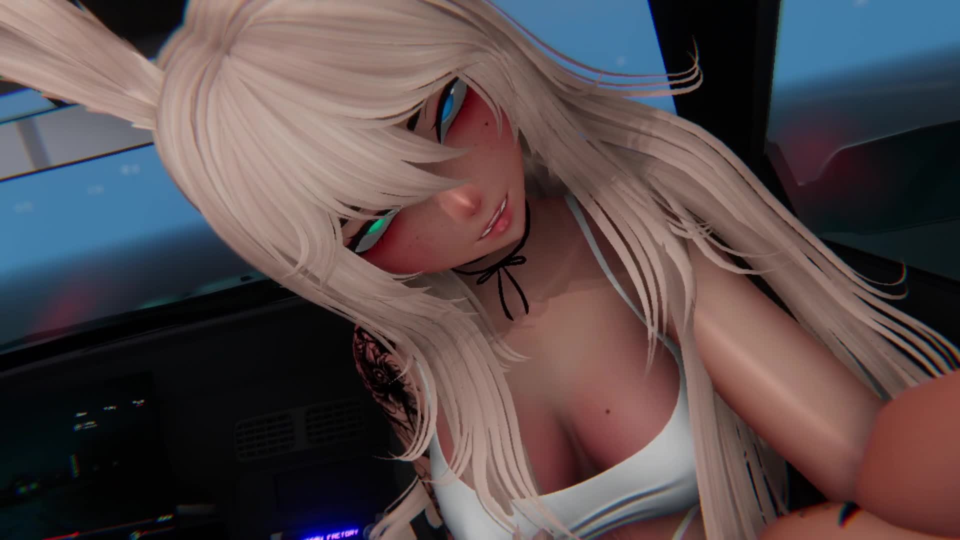 Blonde Grinds Hard in Car – VRChat NSFW animation thumbnail