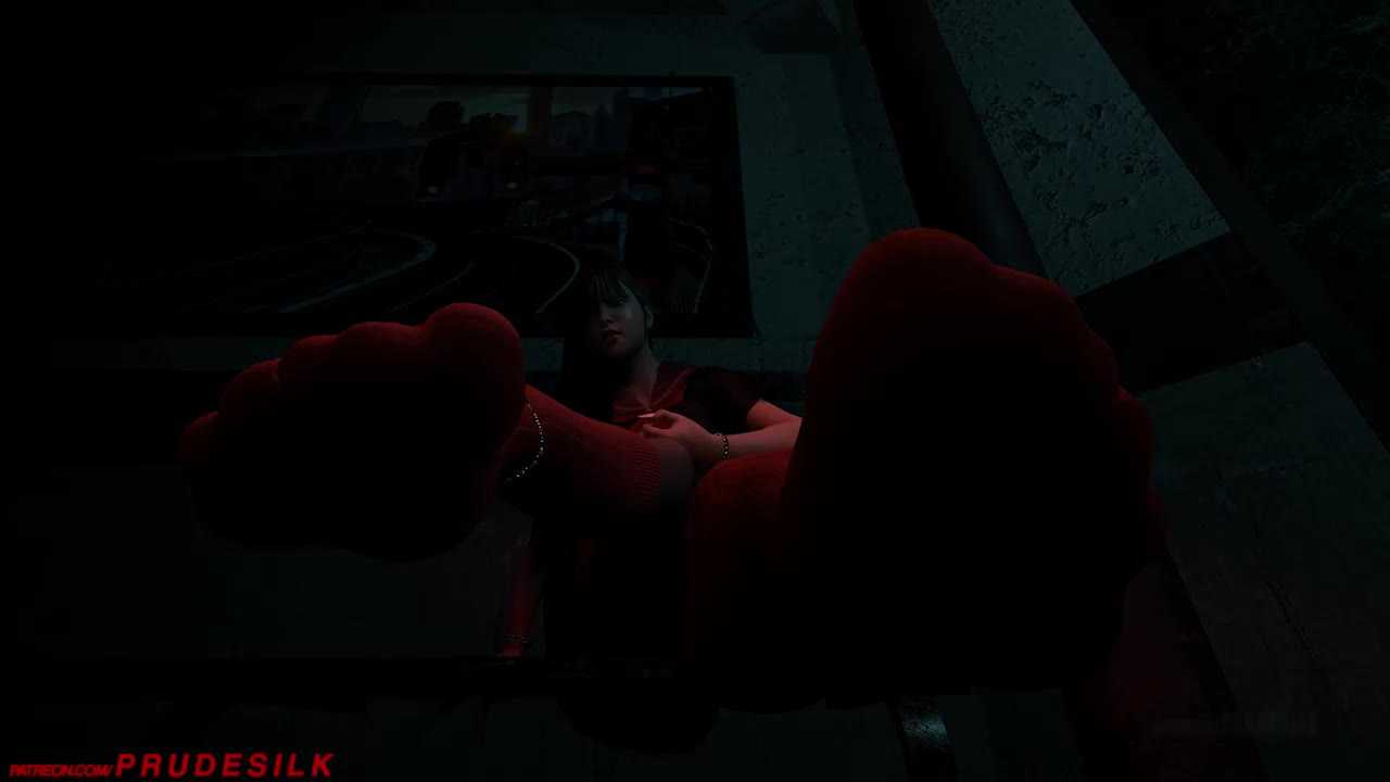 Schoolgirl Dominates with Feet NSFW animation thumbnail