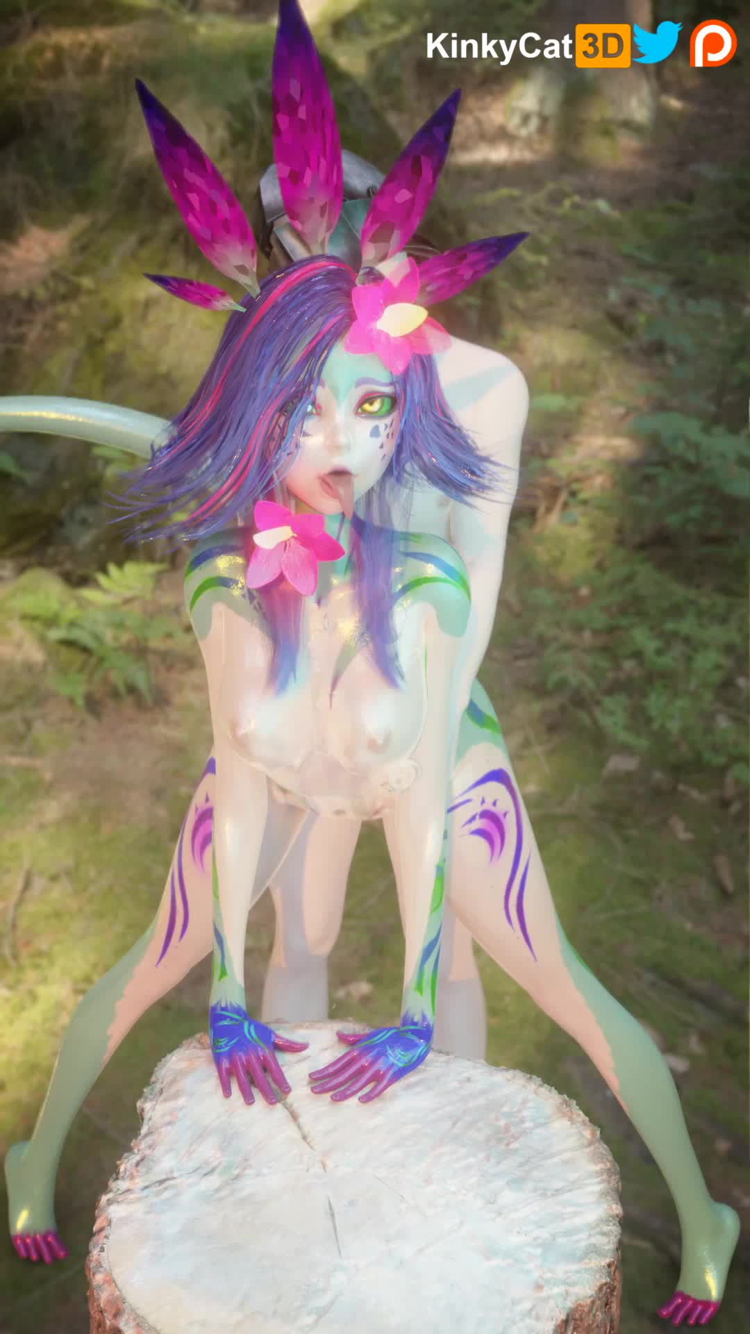 Neeko Standing Pussy Fuck – League of Legends NSFW animation thumbnail