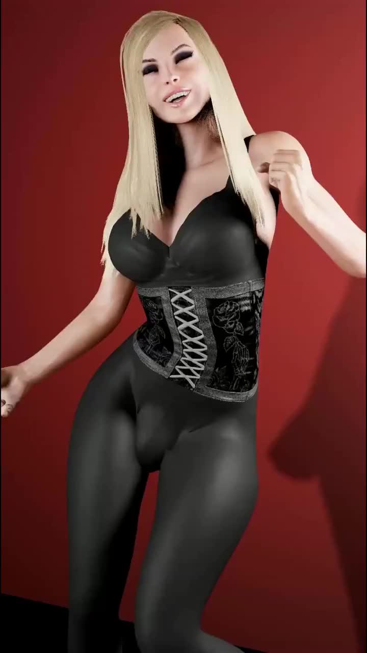 Curvy Futa Casey Ferrel Dick Dance Tease NSFW animation thumbnail
