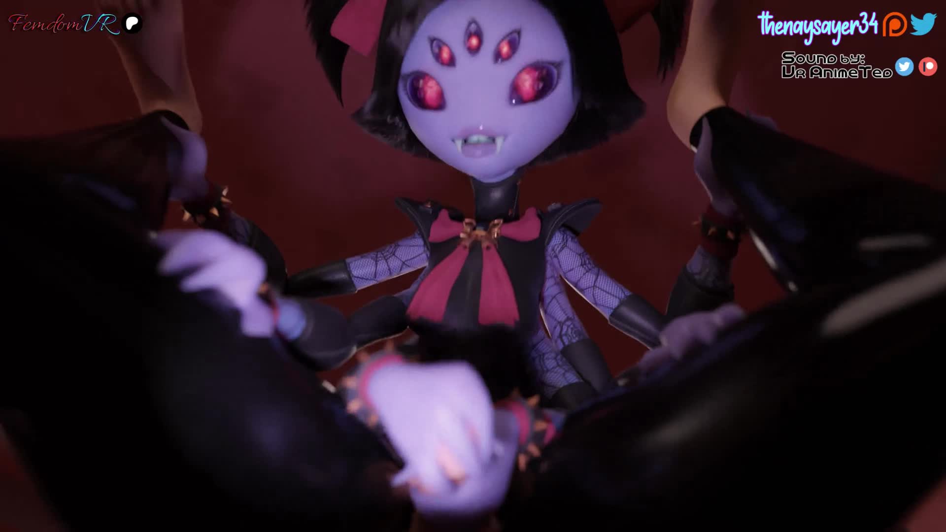 Muffet Fucks Male POV – Undertale NSFW animation thumbnail