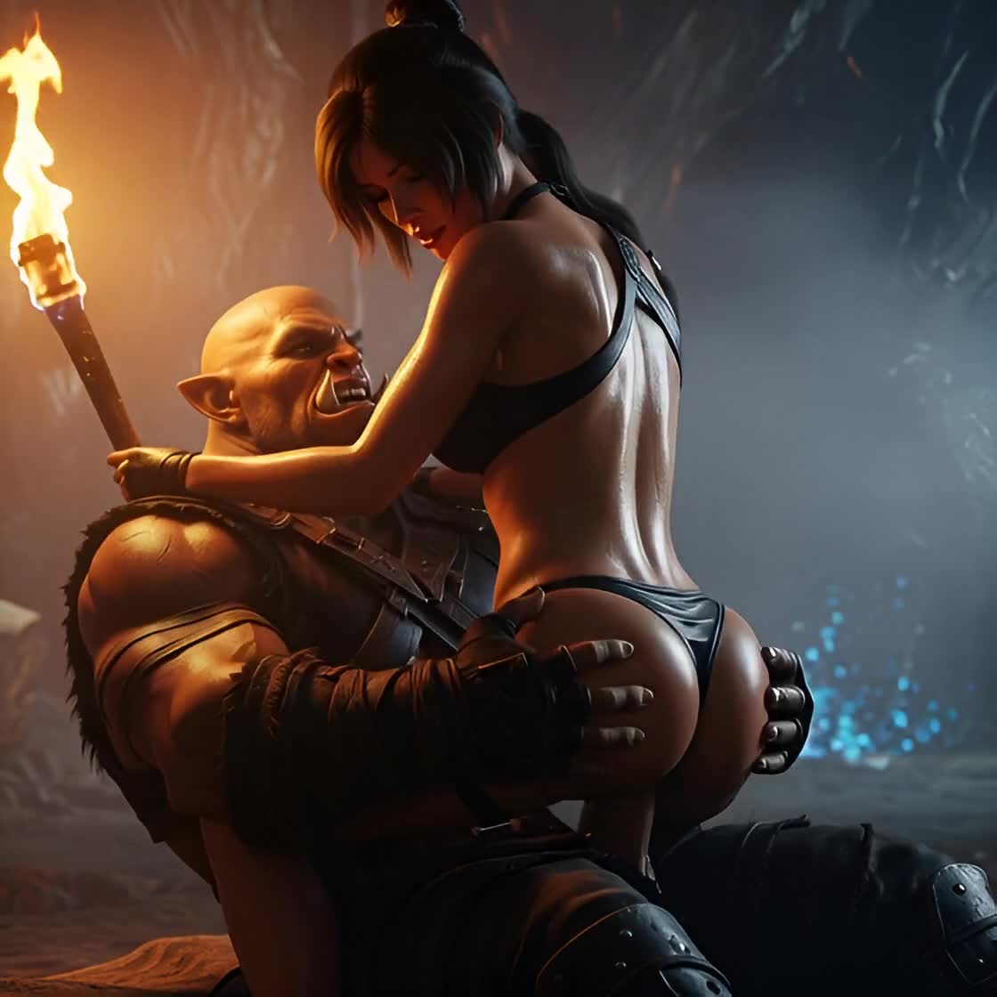 Lara Croft Rides Orc – Tomb Raider NSFW animation thumbnail