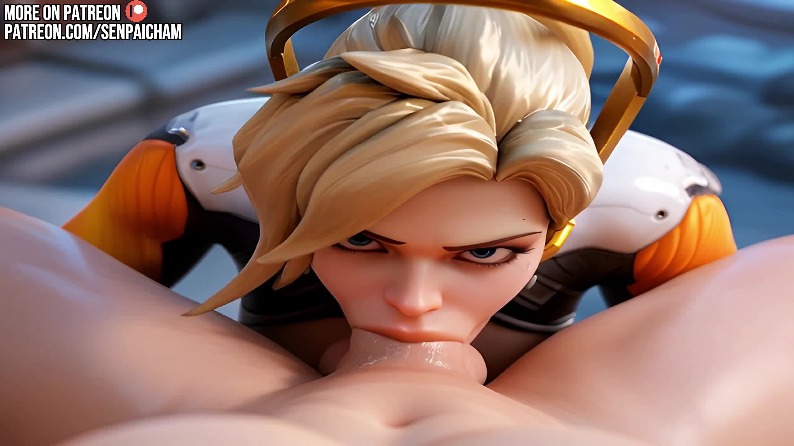 Mercy Deepthroats Cock – Overwatch NSFW animation thumbnail