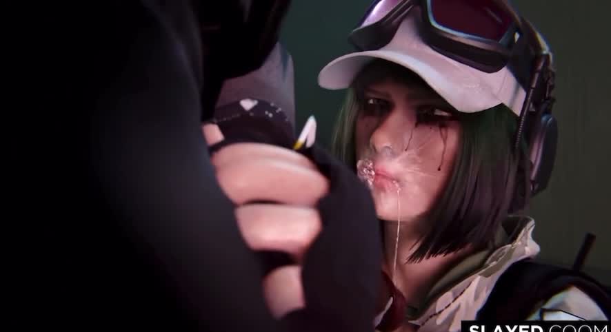 Ela Deepthroats Dark-Skinned Stud – Rainbow Six NSFW animation thumbnail