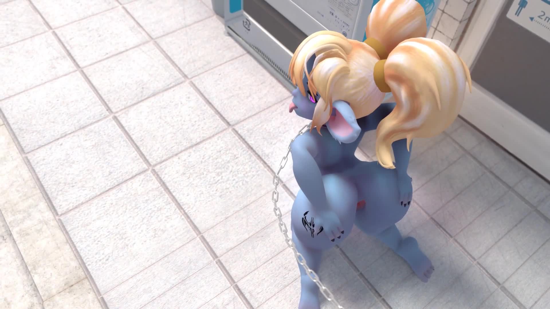 Poppy’s Leashed Petplay Blowjob – League of Legends NSFW animation thumbnail