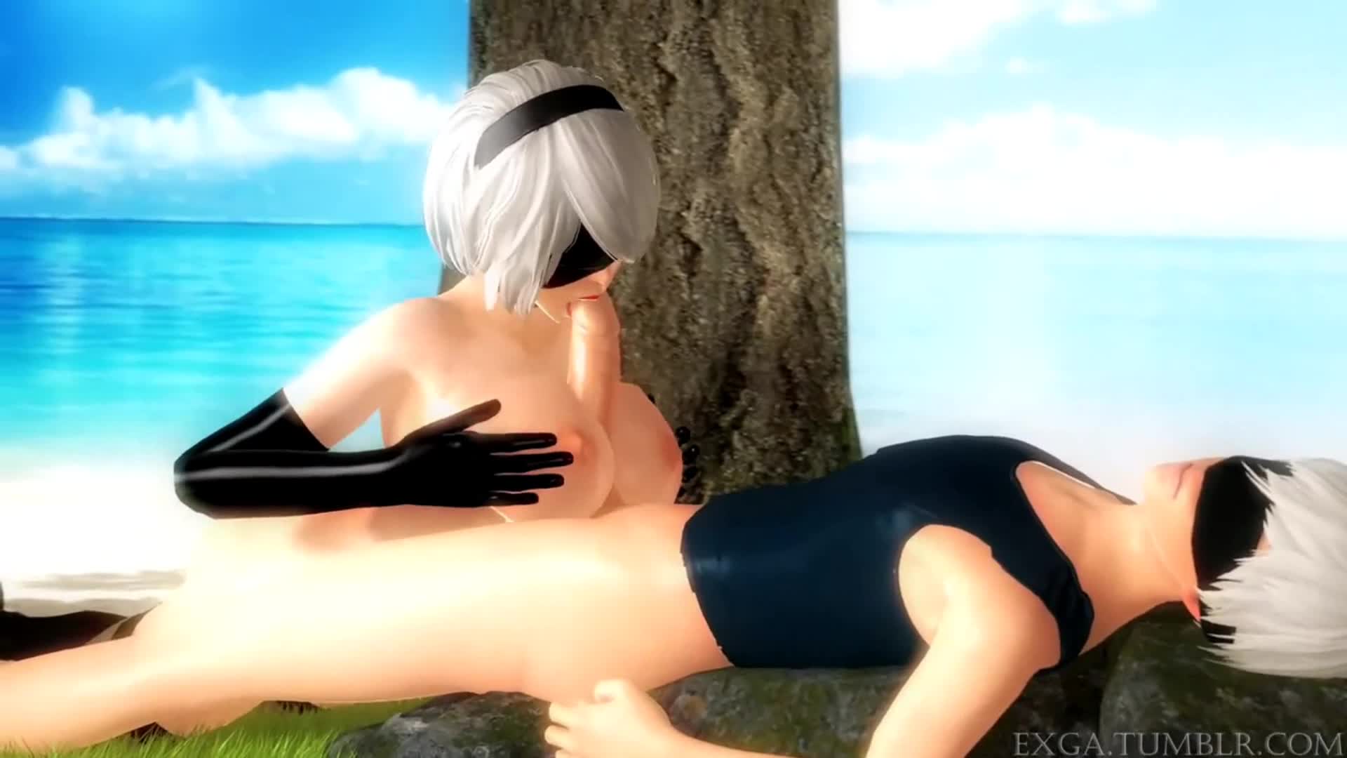 YoRHa 2B’s Boobjob – NieR: Automata NSFW animation thumbnail