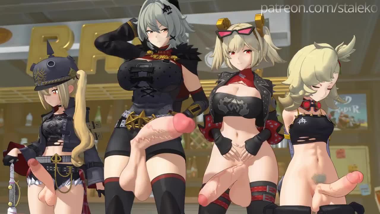 Burnice, Caesar, Luciana, Piper Futa Erections – Zenless Zone Zero NSFW animation thumbnail