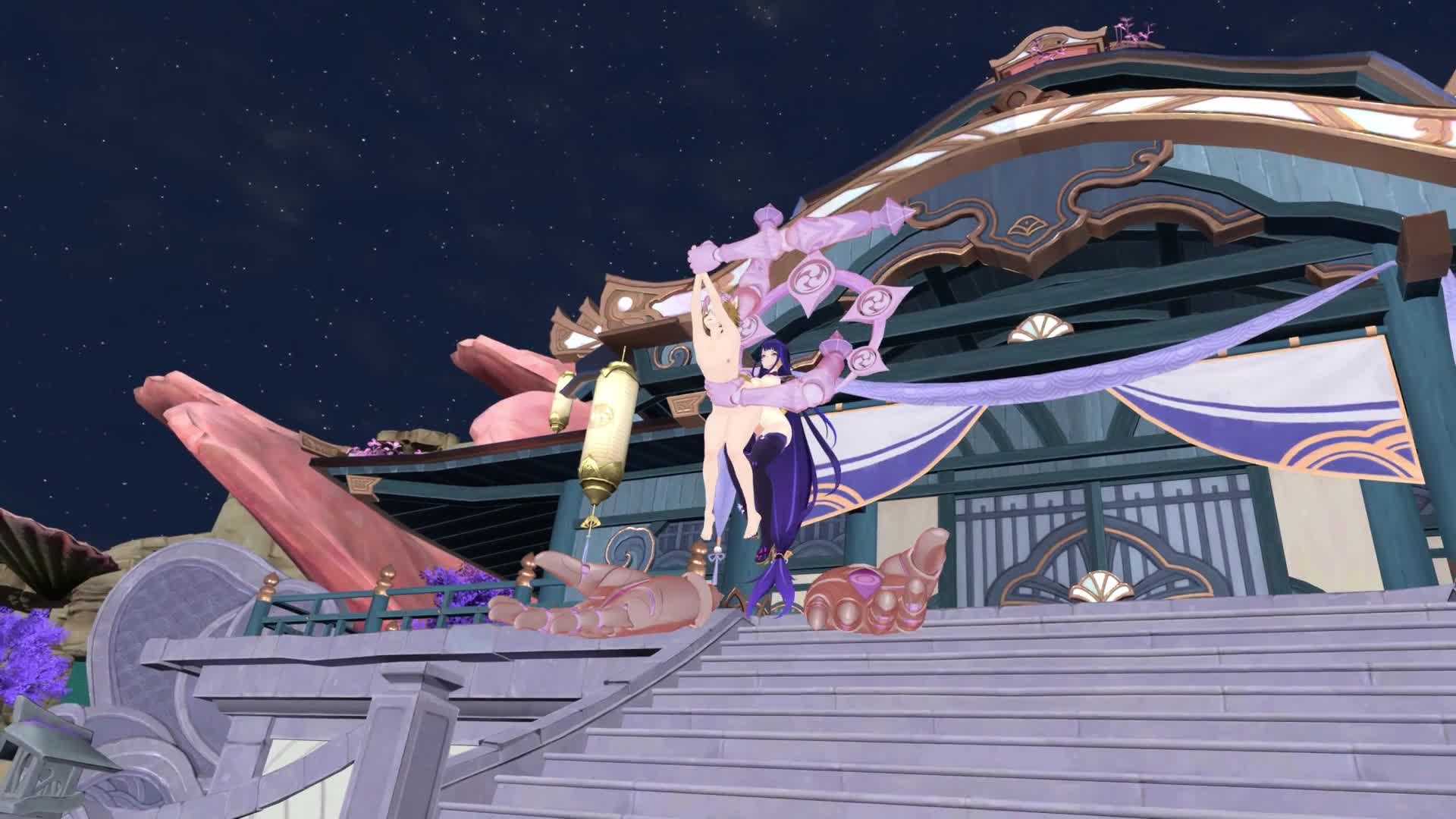 Gorou Cucked and Fucked by Futa Raiden – Genshin Impact NSFW animation thumbnail