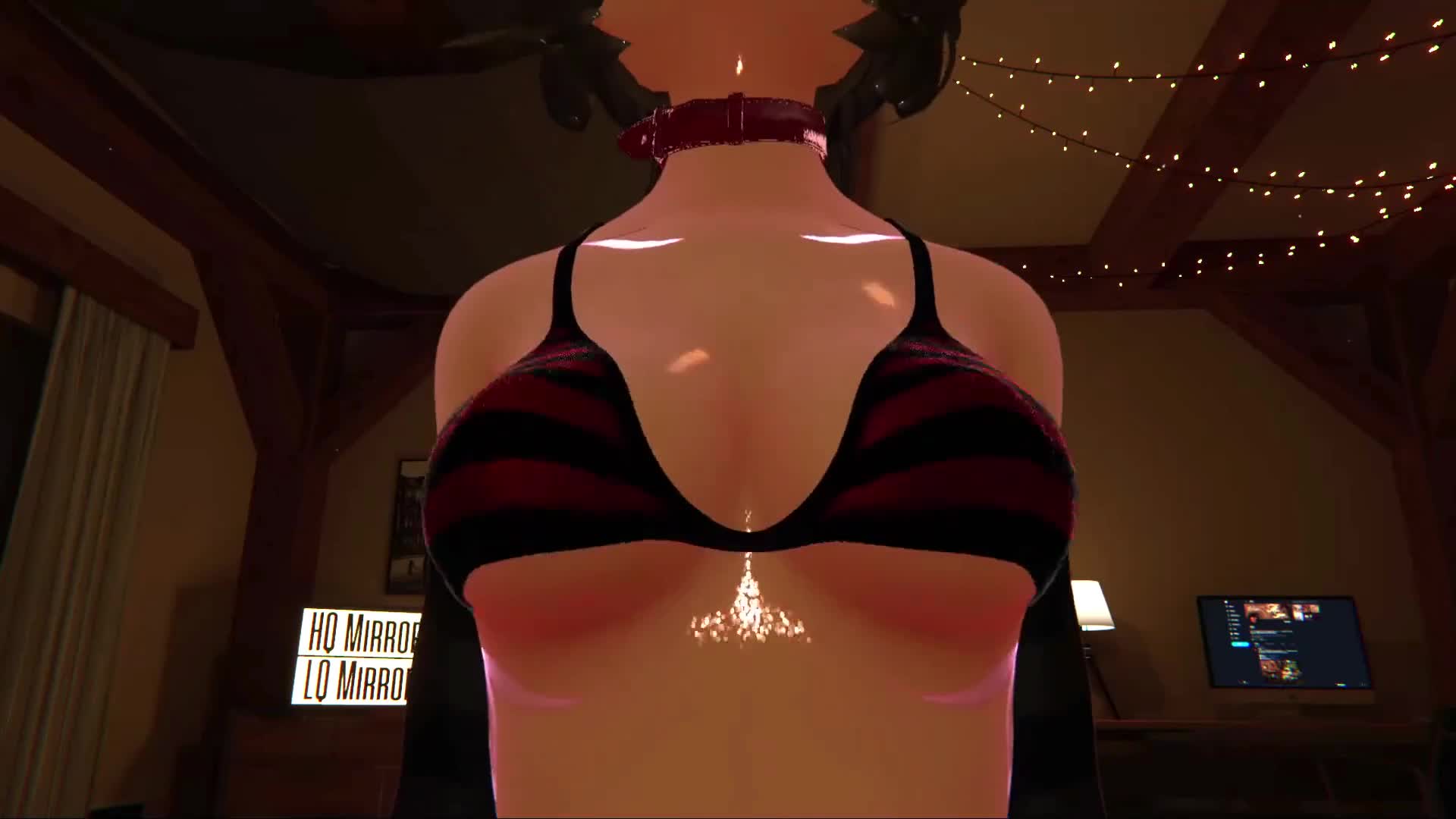 Brunette VR OC Cowgirl Creampie Kiss – VRChat NSFW animation thumbnail