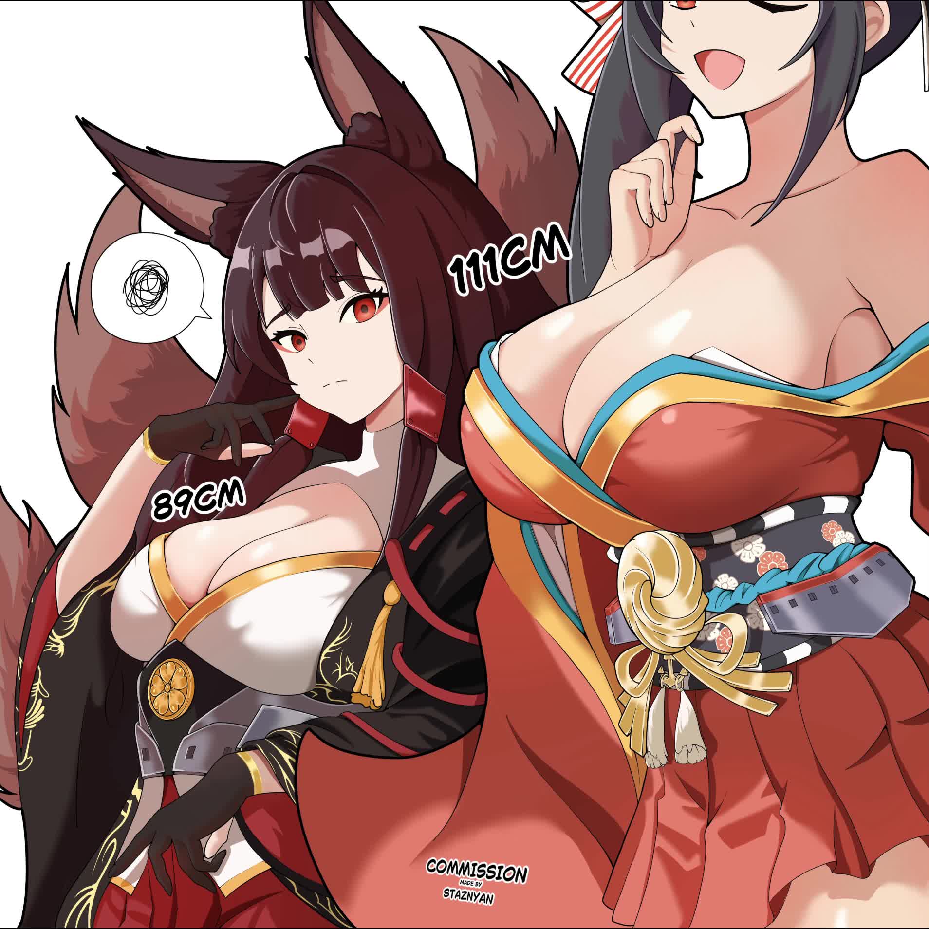 Akagi Taihou Massive Breasts Yuri Kiss – Azur Lane NSFW animation thumbnail