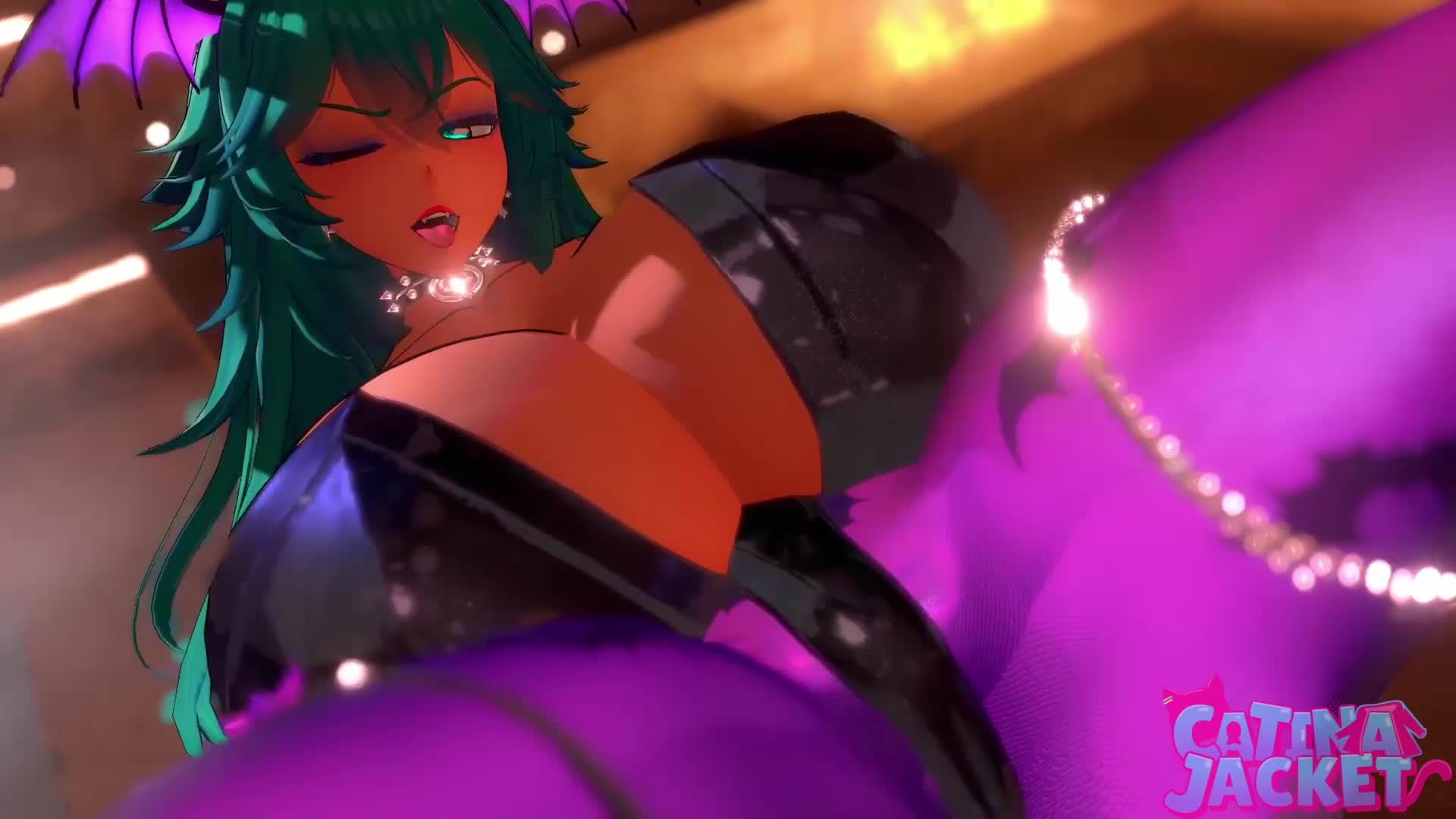 Morrigan Cosplay Tease – VRChat NSFW animation thumbnail