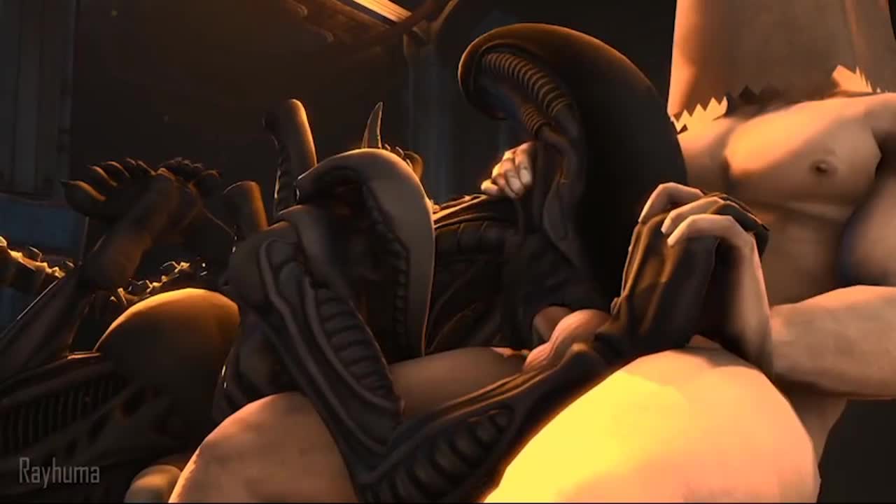 Xenomorph Blowjob by Human-Alien NSFW animation thumbnail