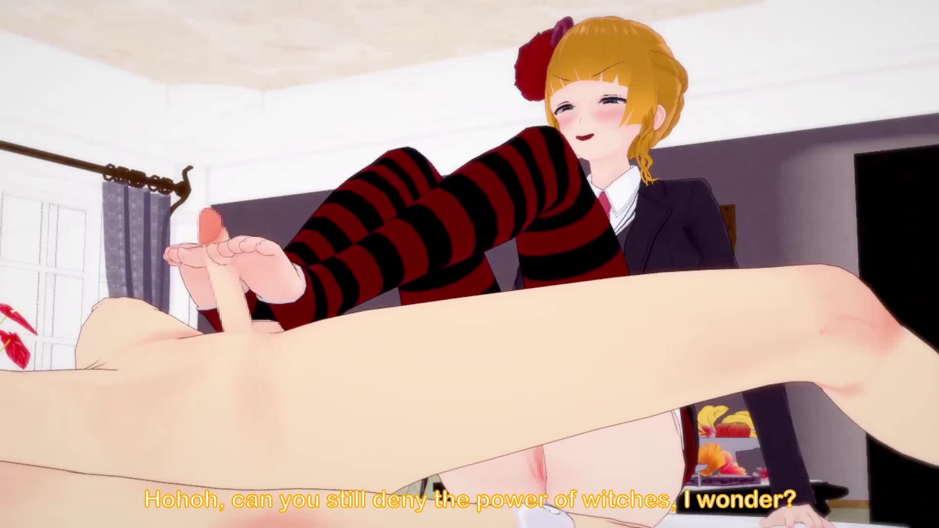 Beatrice’s Dominant Footjob Tease – Umineko no Naku Koro ni NSFW animation thumbnail