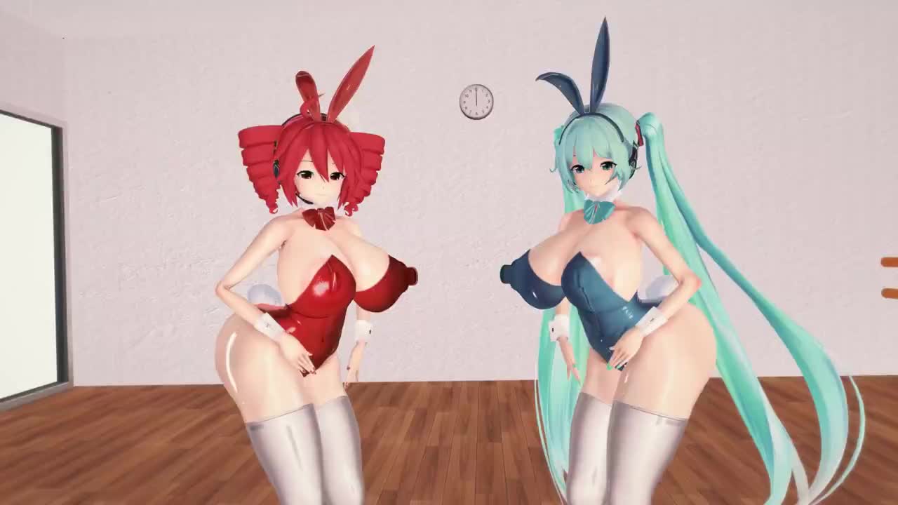 Miku x Teto Lewd Bunny Dance -Vocaloid NSFW animation thumbnail