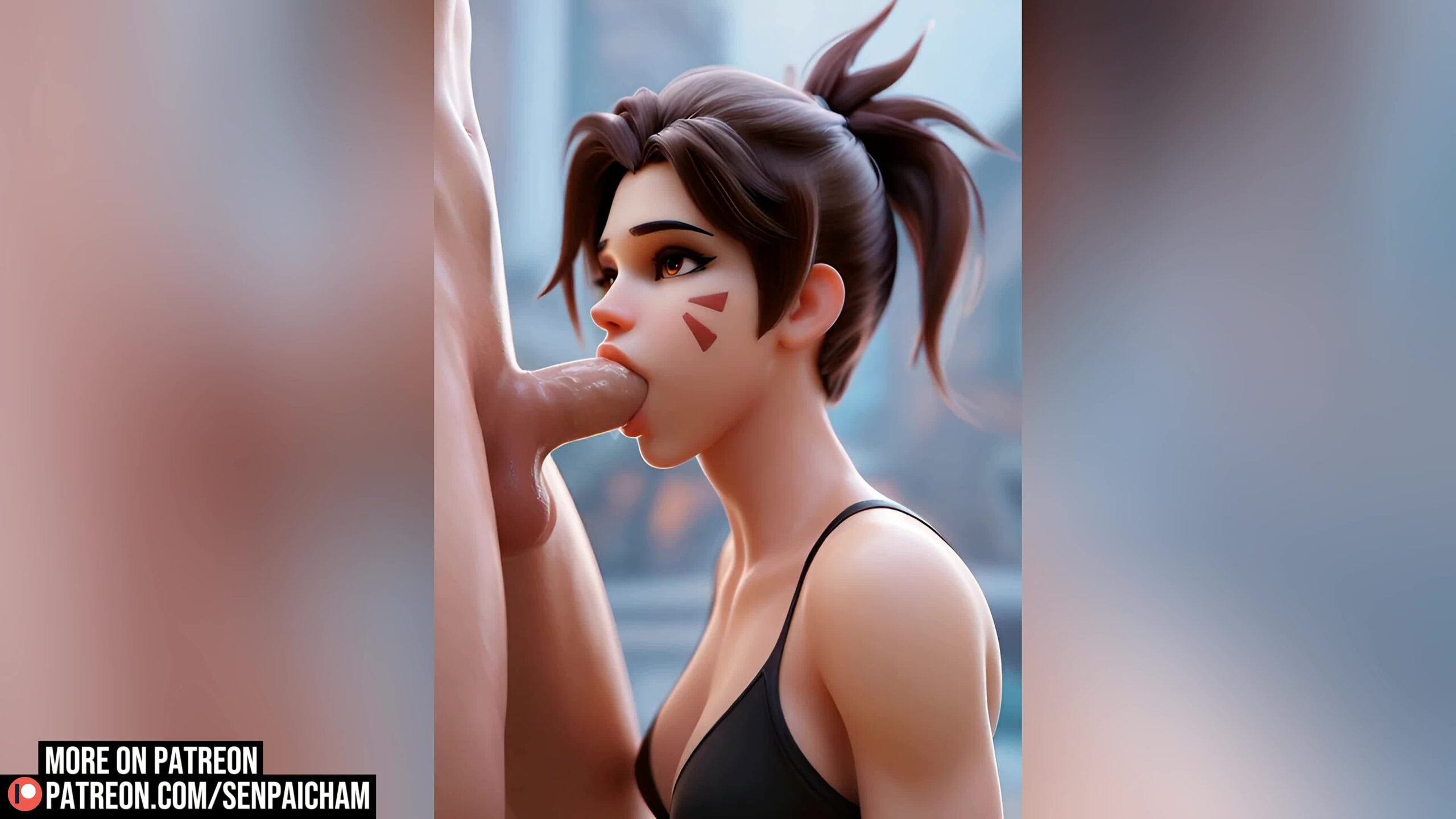 D.Va’s Sloppy Blowjob-Overwatch NSFW animation thumbnail