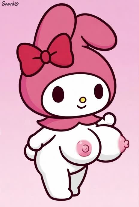 Busty My Melody Seductive Nude Tease – Sanrio NSFW animation thumbnail