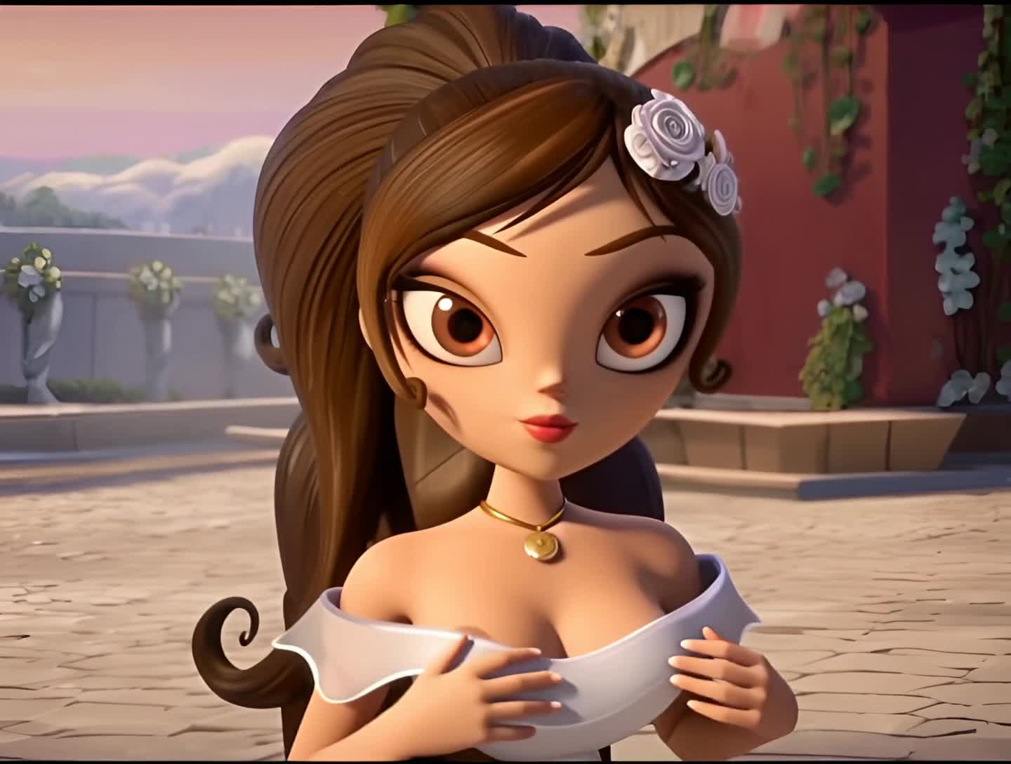 Maria Posada Undresses – The Book of Life NSFW animation thumbnail